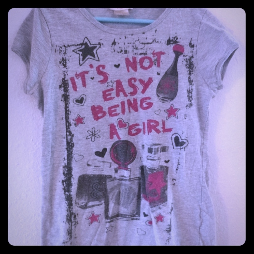 Girls Gray t shirt
